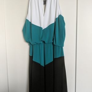 WOMEN’S LONDON TIMES “KEYHOLE” MAXI DRESS